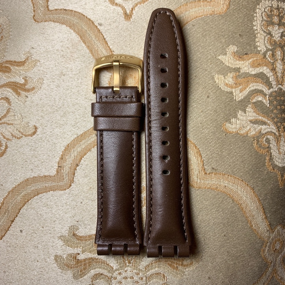 Swatch leather strap EUC